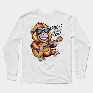 Funky Baboon Jam Session Long Sleeve T-Shirt